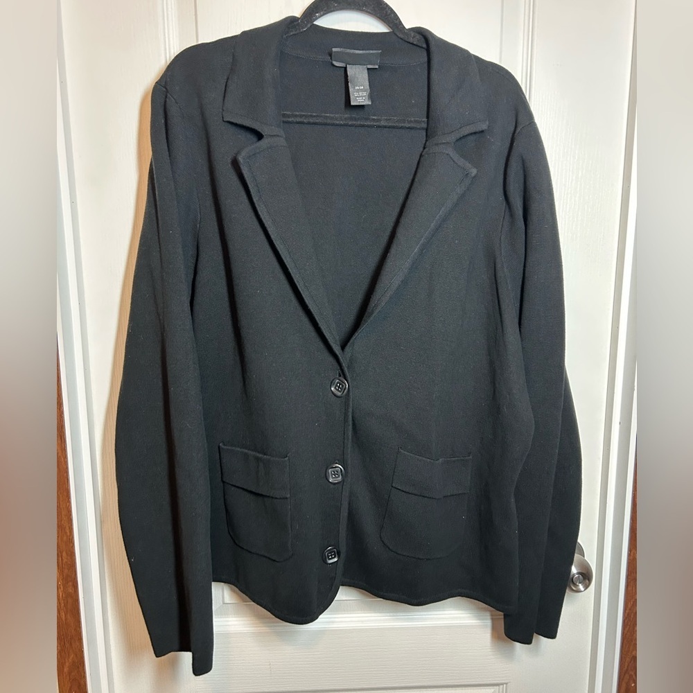 Lane Bryant Black Women's Blazer - Size 26/28